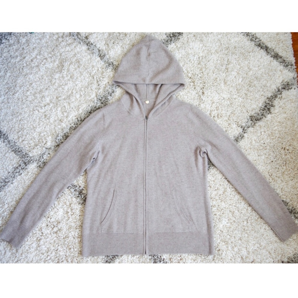 Cashmere Zip-up Hoodie